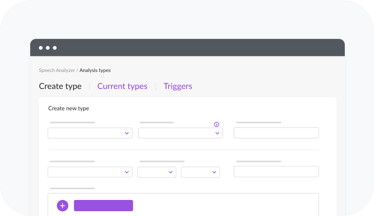 AI speech analyzer dashboard for monitoring call quality in omnichannel contact center software.