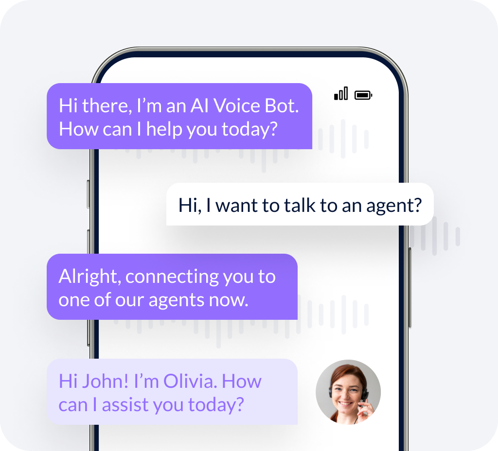 Enable a Seamless Transition from AI Voice Bot to Human Agent