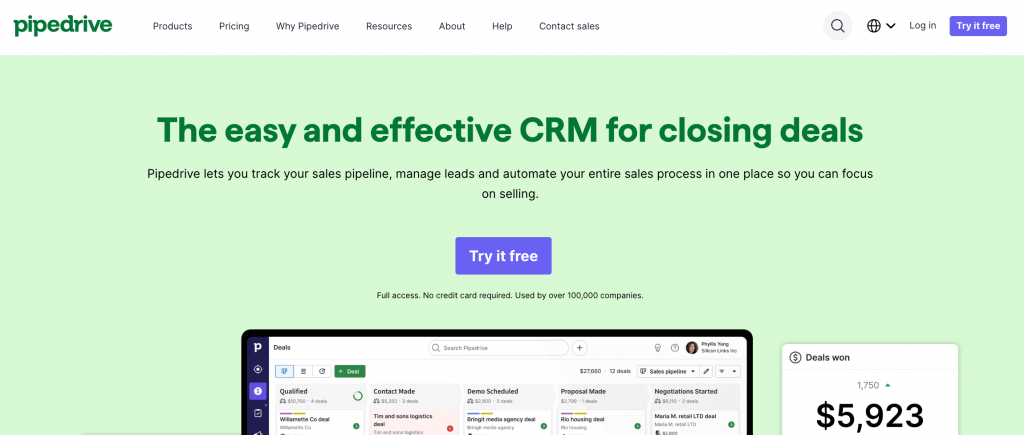 Pipedrive CRM